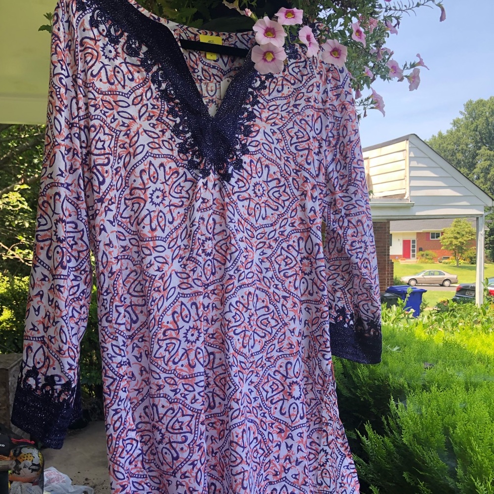 Roberta Roller Rabbit Embroidered Pattern Tunic. … - image 3